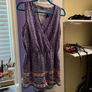 Multiple colored lavender romper